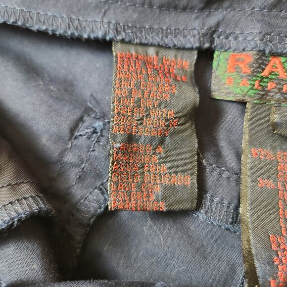 Ralph Lauren Women's Navy Classic Nautical Cropped Pedal Pushers Pants Slacks 0 - Picture 12 of 13